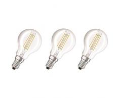 Osram Base CLAS P Lampada LED E14, 4 W, Luce Neutra, 3 Lamp