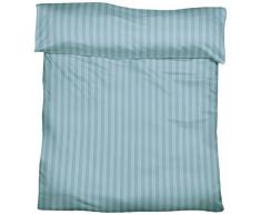 Fleuresse, 703139, Federa per cuscino a righe, con chiusura a busta TB 25, Blu (bleu), 80 x 80 cm