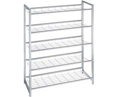 Haku Möbel 38728 Scarpiera Alluminio, 80 x 30 x 106 cm