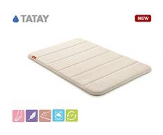 TATAY Nuvola - Tappeto da Bagno, Poliestere, Bianco, 40 x 3 x 60 cm