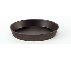 Pentole Agnelli Pasticceria e Pizza Tortiera Tonda per Pizza, Lamiera, 36 x 36 x 4 cm