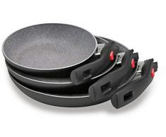 BALLARINI Padella Antiaderente, Alluminio, Nero, 0 cm, 3 unitÃ 