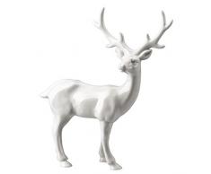 Hutschenreuther 02468-800001-24624 - Statua in Porcellana, a Forma di Cervo, Serie Foresta delle Fiabe, Altezza 25 cm, Colore: Bianco