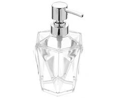 FERIDRAS Diamante Dispenser Sapone, Bianco, 9.5x9.5x17.5 cm