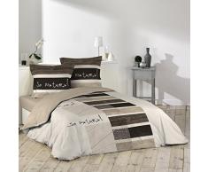 Douceur d’Intérieur, completo da letto con 2 federe, Cotone, Stampato, 200 x 200 cm