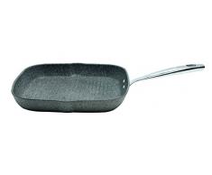 Ballarini Bistecchiera antiaderente Portofino Granitium, Alluminio, Grigio, 28 x 28 cm