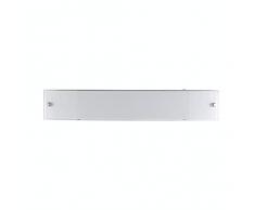 ONLI Applique Rettangolare con LED integrato12W, 4000K in Vetro Bianco Satinato
