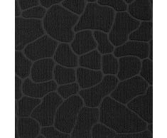 Deco Tapis - 1740254, Tappeto di Entrada Rettangolo, 45 X 75 Cm, Galets, Tappeto DIngresso, Nero