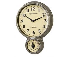 BRESSER 8020410HZI000 MyTime-Orologio con Timer per Cucina, Stile retrÃ², in Acciaio Inox, Oro, 32,2 x 23,2 x 4,7 cm