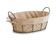 Zeller 18092, Cestino per Pane, Stile Country, con Manici