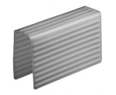 InterDesign Lineo Tappetino Divisore Lavandino, Plastica, grigio, 21x5.5x12 cm
