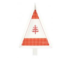 Home Albero Natale Piatto, Colori Assortiti, 30 cm, Ceramica, 30x19x2 cm
