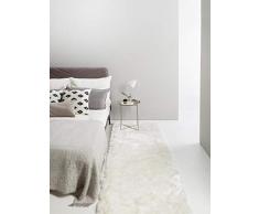 benuta Shaggy Hochflor Whisper LÃ¤ufer WeiÃ 80x300 cm | Langflor Teppich fÃ¼r Schlafzimmer und Wohnzimmer Tappeto, Fibra Sintetica, Bianco, 80 x 300 cm