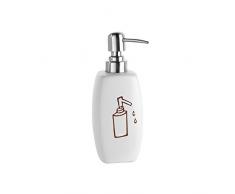 FERIDRAS Tonga Dispenser Sapone, Bianco, 6x9x17 cm