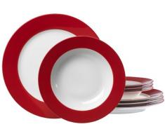 Ritzenhoff & Breker 596717 - Servizio da tavola Doppio, 8 Pezzi, Colore: Rosso