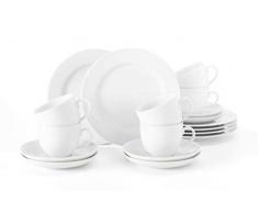 Seltmann Weiden 001.741310 Rondo/Liane - Servizio da tavola in porcellana dura