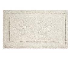 InterDesign 17051EU Tappetino Spa Bagno, Morbido, Antisdrucciolevole, Tessuto, Beige, 86x53x1.9 cm