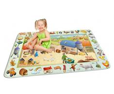 House of Kids 86016-e3Â 86016Â Ultra Soft Tappeto di GiocoÂ âÂ DiscoveriesÂ âÂ Fattoria/Farm Poliestere Multicolore 180Â x 0,5Â x 130Â cm