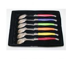 Laguiole I7211P6-NT Confezione di 6 cucchiai 6 Colori Pastello