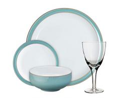 Denby 123048717 - Servizio di stoviglie, in gres, colore: Blu