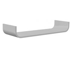 TENZO Scaffale da Parete, Grigio, 80x25x12 cm