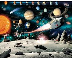 Walltastic Avventura Spaziale Carta da Parati Murale, Multicolore, 52.5x7x18 cm