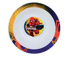 FUN HOUSE 005487Â Marvel Spiderman Ciotola Microonde per Bambini Polipropilene Blu 16Â x 16Â x 4Â cm
