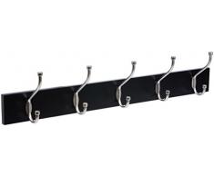 AmazonBasics Appendiabiti da parete, Nero, Confezione da 1