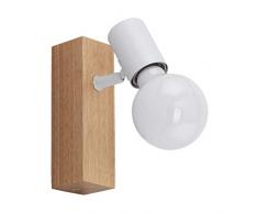 EGLO Townshend 3 Lampada da Parete 10 W, Marrone, Bianco