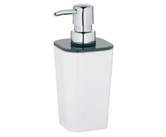 kela Nora - Dispenser per Sapone Liquido, in plastica, Colori: Grigio/Bianco