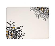 Denby Monsoon Chrysanthemum, Set di tovagliette con Retro in Sughero, 30,5Â xÂ 23Â cm, 4Â pz.