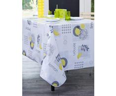 Calitex - Tovaglia cerata, 140 x 250 cm, colore: Giallo