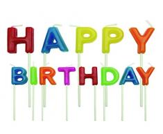 PME CA018 Candele Decortive per Torte, Cera, Multicolore, 4 x 1.5 x 4 cm