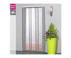 MOUSTIKIT Comfort Zanzariera Tenda, PVC, Grigio, 100Â x 2Â x 230Â cm