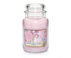Yankee Candle Candela Grande Vaso, Biscotto del Fiocco di Neve