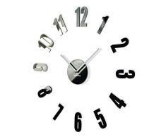 FLEXISTYLE Orologio da Parete Fai da Te Salotto Tondo Moderno Admirable1 Decorativo Silenzioso 50-75 cm