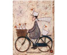 L Arte Gruppo Sam Toft Goosiegoosie Taxi Stampa su Tela, Cotone,, 1.8Â x 30Â x 40Â cm