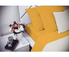 Elegant Cl El Giallo 2Pst Completo Letto, Microfibra, Matrimoniale, 250 x 280 cm, 4 unitÃ 
