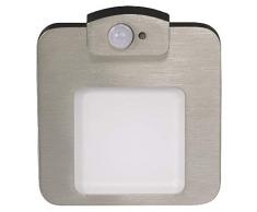 Zamel Ledix - Lampada da parete a LED, in metallo e acciaio