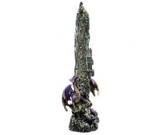 Puckator 1 x Incenso Decorativo a Cascata di Drago, Resina, Misto, Height 26cm Width Depth 8cm