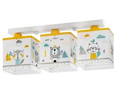 Dalber Saluti Lampada da soffitto 60 W, Multicolore, 205 x 500 x 140