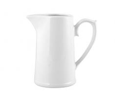 H&H 3239089 Brocca, Cromatico, Adele, Bianco, 1,0 Lt, Ceramica