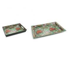 Villa dEste Home Tivoli Vassoio Grande, Multicolore, Set 2