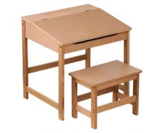 Premier Housewares 2402565 Set Scrivania e Seggiolino per Bambini, Colore Naturale
