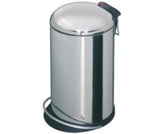 Hailo 0514-240 Pattumiera a pedale Trento TOPdesign 16 in acciaio