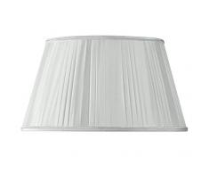 Paralume Plissettato forma demi-empire Ã 45Â x 32Â x 26Â (plissÃ© mano) Grigio Perla