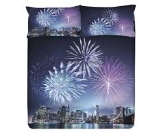 Gabel Planet Stardust Completo Copripiumino, 100% Cotone, Piazza e Mezza, 200 x 205 cm