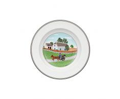 Villeroy & Boch Design Naif Piatto Fondo Contadino, Porcellana, 21 cm