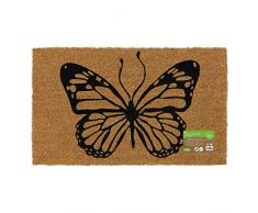 JVL - Zerbino in fibra di cocco, ecologico, con retro in lattice, Lattice Coro, Marrone, taglia unica