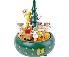 Small Foot 1759 Albero di Natale Carillon, Legno, Multicolore, 13.5x13.5x19 cm